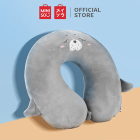 MINISO Bantal Tidur Leher Bantal Sandar Kepala Bentuk V Travel Neck Pillow