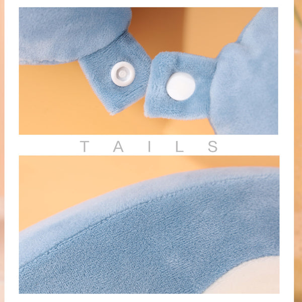 MINISO Bantal Tidur Leher Bantal Sandar Kepala Bentuk V Travel Neck Pillow
