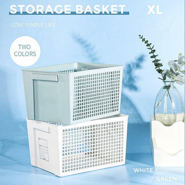 MINISO Keranjang Rak Kotak Penyimpanan Plastik Besar Serbaguna Basket Tempat Pakaian Besar Plus£¬ Random Color
