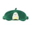 MINISO Bantal Leher Bantal Kepala Travel Mobil Lembut Motif Dengan Blindfold