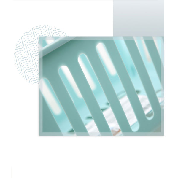 MINISO Large Storage Basket Organizer Multifungsi, Putih / Merah Muda / Biru