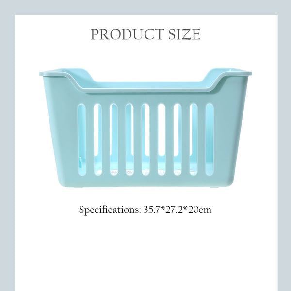 MINISO Large Storage Basket Organizer Multifungsi, Putih / Merah Muda / Biru