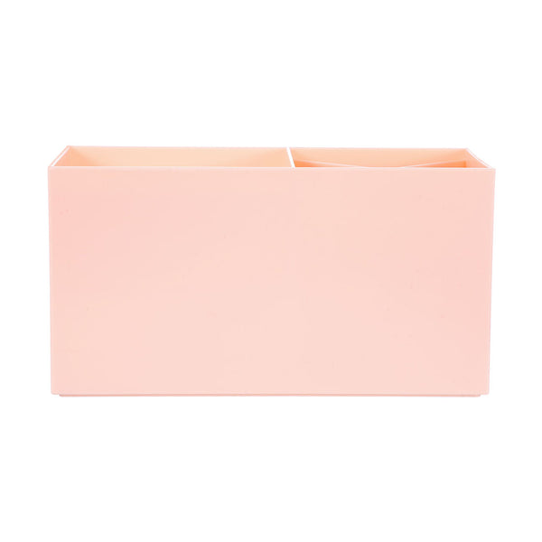 MINISO Rak Kosmetik Kotak Penyimpanan Serbaguna Tempat Makeup Cosmetic Organizer Alat Tulis Storage Plastik Multifungsi Meja 2 Laci