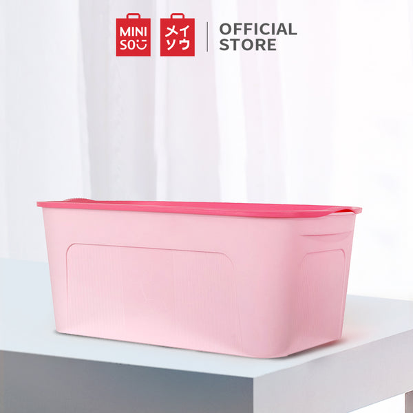 MINISO Kotak Penyimpanan Storage Box Baju Multifungsi Ukuran Sedang
