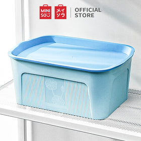 MINISO Kotak Penyimpanan Storage Box Baju Multifungsi Ukuran Sedang
