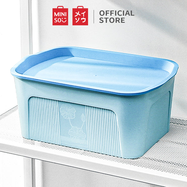 MINISO Kotak Penyimpanan Storage Box Baju Multifungsi Ukuran Sedang