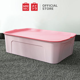MINISO Kotak Penyimpanan Storage Box Baju Multifungsi Ukuran Sedang