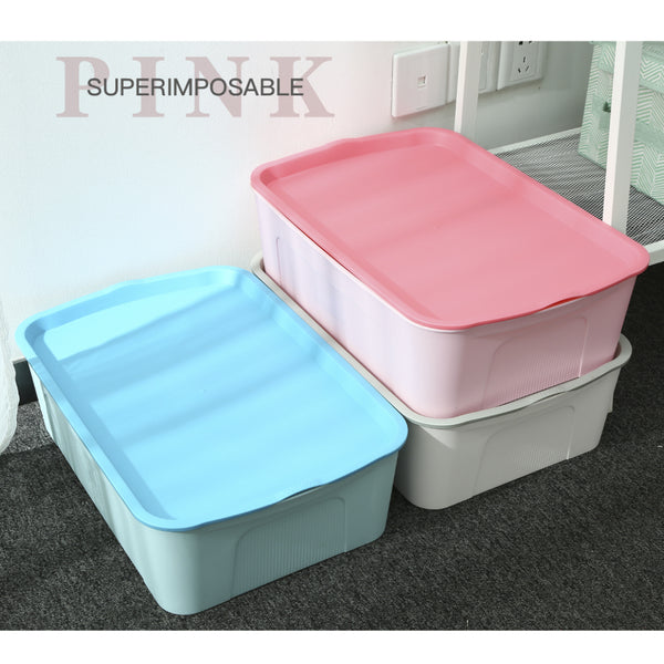 MINISO Kotak Penyimpanan Storage Box Baju Multifungsi Ukuran Sedang