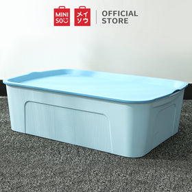 MINISO Kotak Penyimpanan Storage Box Baju Multifungsi Ukuran Sedang