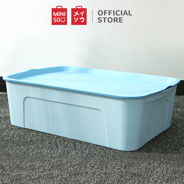 MINISO Kotak Penyimpanan Storage Box Baju Multifungsi Ukuran Sedang