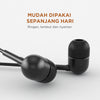 MINISO Earphone Kabel dengan Mic Earbuds in Ear Headphone Noise Cancelling Awet Headset Universal