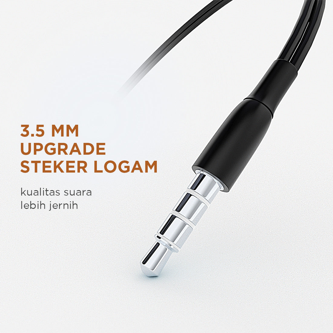 MINISO Earphone Kabel dengan Mic Earbuds in Ear Headphone Noise Cancelling Awet Headset Universal