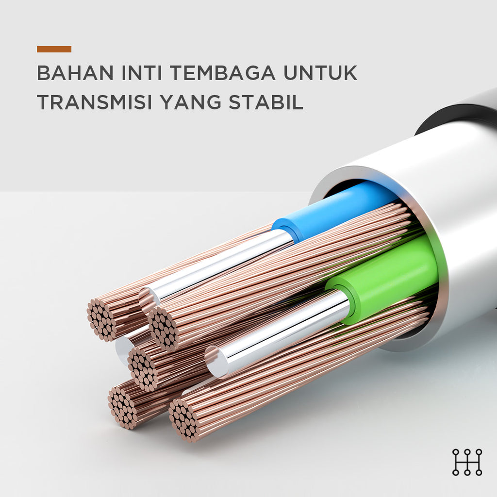 MINISO Earphone Kabel dengan Mic Earbuds in Ear Headphone Noise Cancelling Awet Headset Universal