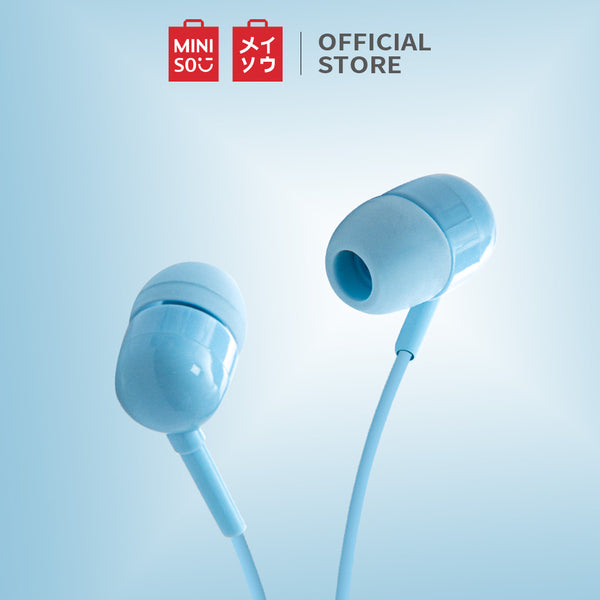 MINISO Earphone Kabel dengan Mic Earbuds in Ear Headphone Noise Cancelling Awet Headset Universal