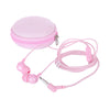 MINISO Headset Earphone Headphone Kabel dengan Tempat Tas Penyimpanan Bulat Gliter Mic microphone Earbuds in Ear Noise Cancelling Awet Universal Stereo Jawab Akhiri Panggilan Musik Hp Laptop PC Original Bass Gaming Wanita Pria Simple Masuk Telinga Android
