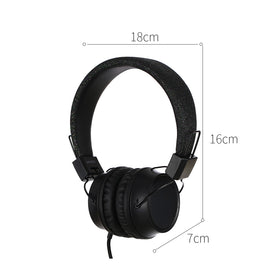 MINISO Headphone Headset Earphone Gaming Model Bando Over On Ear Telinga With Mic Gliter Anak Perempuan Cewek Pria Cowok Wanita Home Gamer Original Reduksi Kebisingan Audio Quality Portable Besar Kabel Wire  Extrabass Karakter Noise Isolating Cancellation