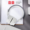 MINISO Headphone Headset Earphone Gaming Model Bando Over On Ear Telinga With Mic Gliter Anak Perempuan Cewek Pria Cowok Wanita Home Gamer Original Reduksi Kebisingan Audio Quality Portable Besar Kabel Wire  Extrabass Karakter Noise Isolating Cancellation