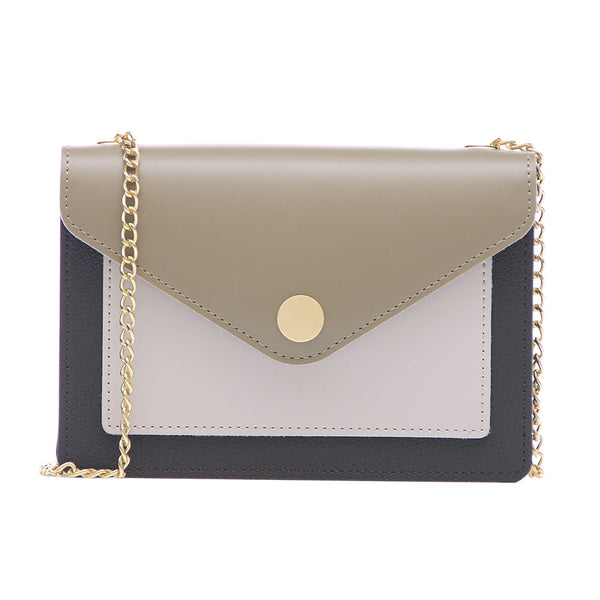 MINISO Tas Selempang Wanita Sling Bag Tas Bahu Kombinasi Warna Persegi Cewek Shoulder Pesta Crossbody Rantai Model Terbaru 2020 Import Wanita Remaja Anak Perempuan Kekinian Kasual Casual Polos Simple Asli Mini Fashion Style Elegan Original Korea Tali
