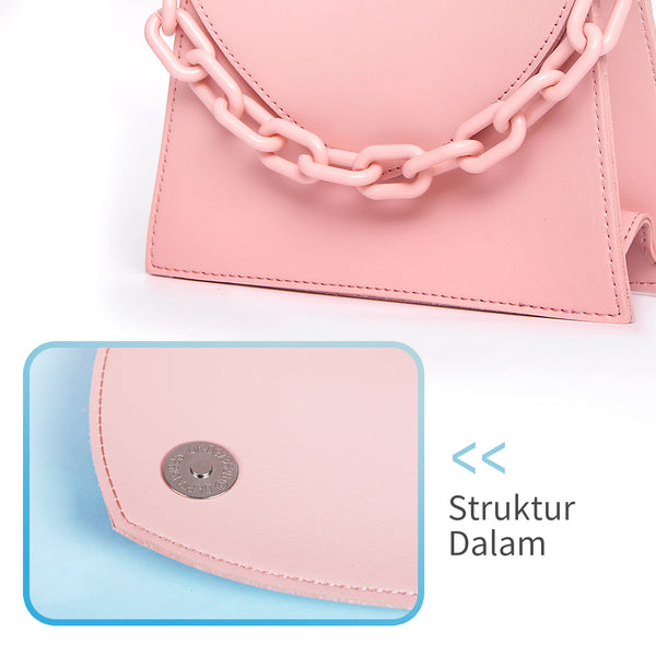 MINISO Tas Selempang Wanita Handbag Rantai Sling Bag Fashion Pesta