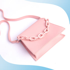 MINISO Tas Selempang Wanita Handbag Rantai Sling Bag Fashion Pesta