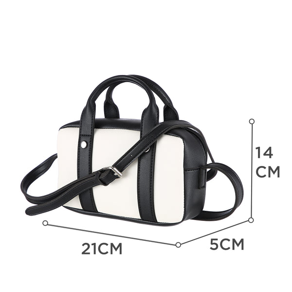 MINISO Tas Selempang Wanita Sling Bag Tas Bahu Kombinasi Warna Vintage