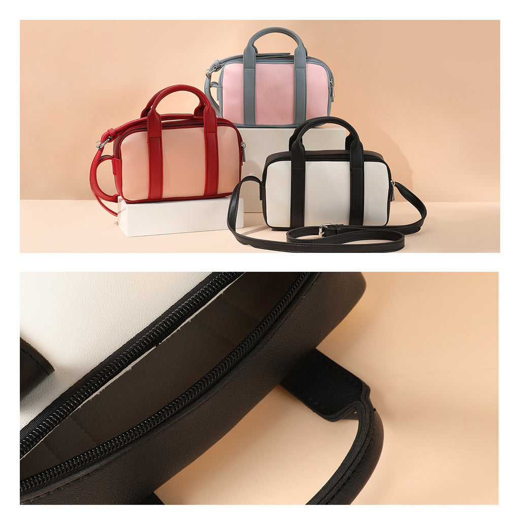 MINISO Tas Selempang Wanita Sling Bag Tas Bahu Kombinasi Warna Vintage