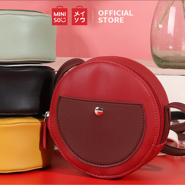 Miniso Tas Bahu Tas Selempang Bulat Fashion