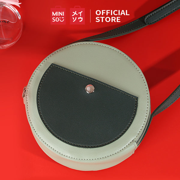 Miniso Tas Bahu Tas Selempang Bulat Fashion