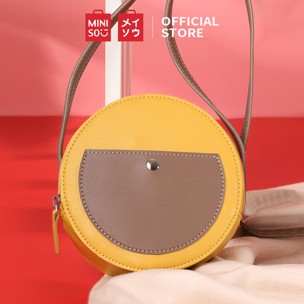 Miniso Tas Bahu Tas Selempang Bulat Fashion