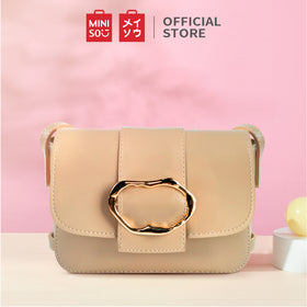 MINISO Tas Selempang Wanita Sling Bag Tas Bahu Hardware Decoration