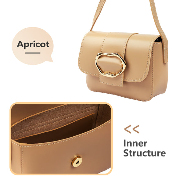 MINISO Tas Selempang Wanita Sling Bag Tas Bahu Hardware Decoration