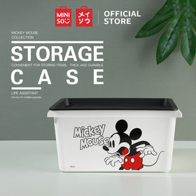 MINISO X Mickey Mouse Kotak Penyimpanan Dengan Penutup Multifungsi