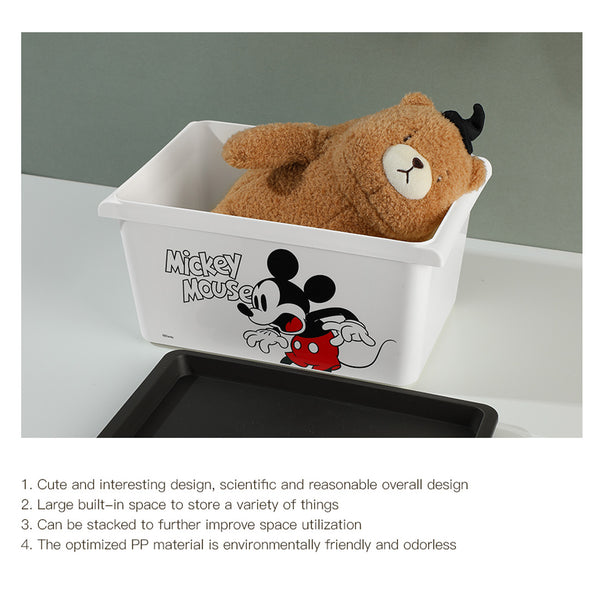 MINISO X Mickey Mouse Kotak Penyimpanan Dengan Penutup Multifungsi