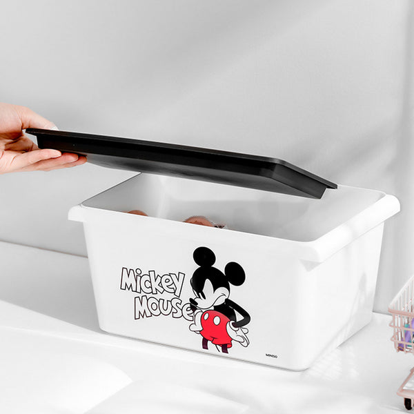 MINISO X Mickey Mouse Kotak Penyimpanan Dengan Penutup Multifungsi