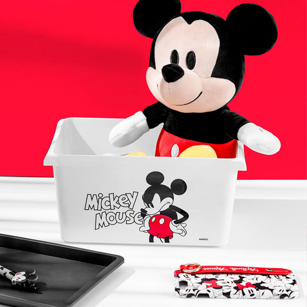 MINISO X Mickey Mouse Kotak Penyimpanan Dengan Penutup Multifungsi
