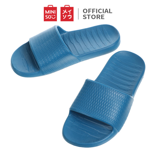 MINISO Sandal Kamar Mandi Sendal Selop Pria Lembut Motif Sarang Madu