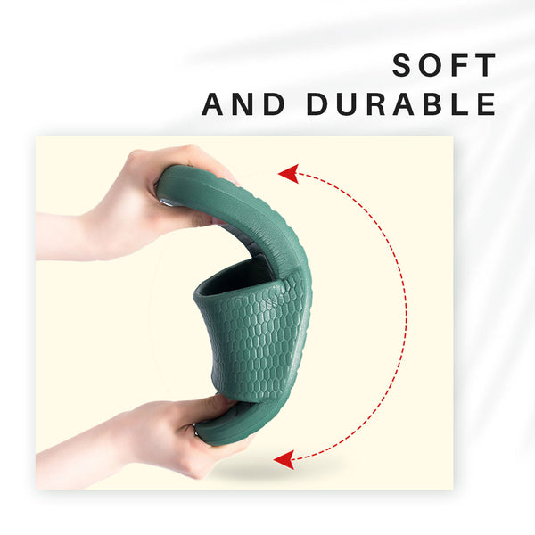 MINISO Sandal Kamar Mandi Sendal Selop Pria Lembut Motif Sarang Madu