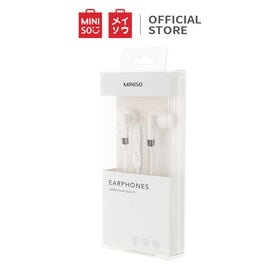 MINISO Headset Earphone Headphone Kabel Control Mic Microphone Earbuds In Ear