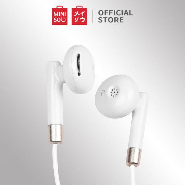 MINISO Headset Earphone Headphone Kabel Control Mic Microphone Earbuds In Ear