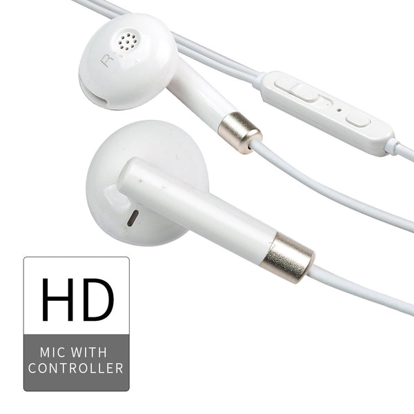 MINISO Headset Earphone Headphone Kabel Control Mic Microphone Earbuds In Ear
