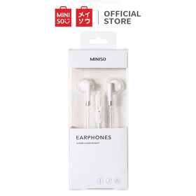 MINISO Headset Earphone Headphone Kabel Control Mic Microphone Earbuds In Ear