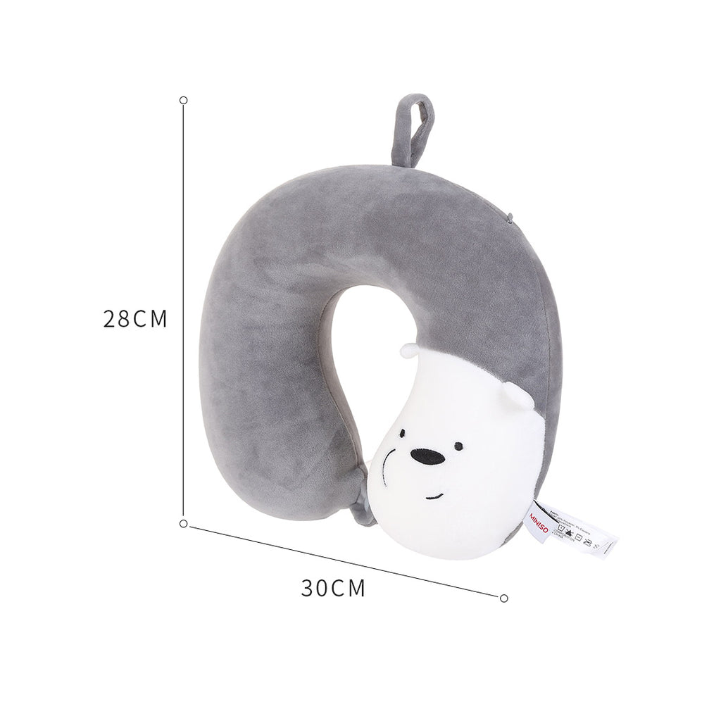 MINISO We Bare Bears- Memory Foam U-shaped Pillow /Bantal Travel
