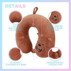 MINISO We Bare Bears- Memory Foam U-shaped Pillow /Bantal Travel