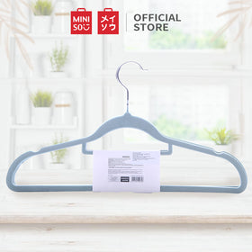 MINISO Gantungan Baju Plastik Anti Slip Hanger Clothes Celana  3 pcs