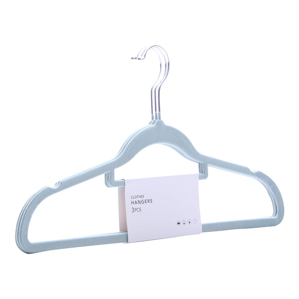 MINISO Gantungan Baju Plastik Anti Slip Hanger Clothes Celana  3 pcs