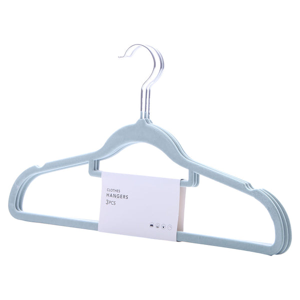 MINISO Gantungan Baju Plastik Anti Slip Hanger Clothes Celana  3 pcs