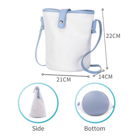 MINISO Tas Selempang Wanita Tas Ember Bucket Bag Sling Bag Canvas