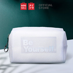 MINISO Tas Kosmetik Wanita Kotak Bentuk Persegi Panjang Tas Makeup Untuk Tas Makeup Saat Perjalanan