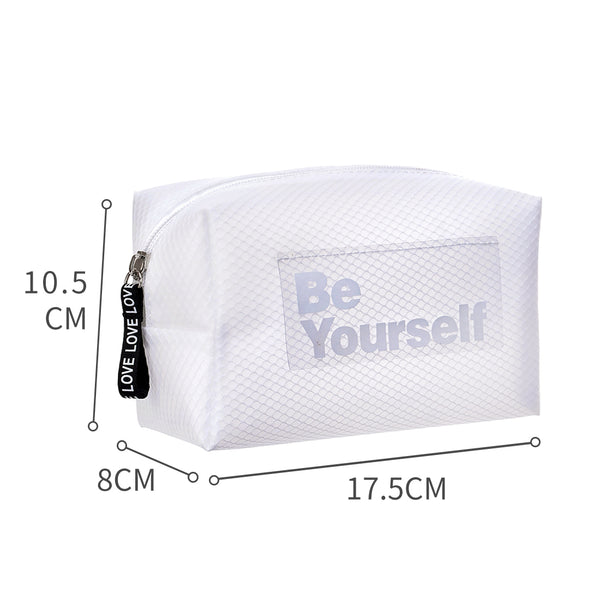 MINISO Tas Kosmetik Wanita Kotak Bentuk Persegi Panjang Tas Makeup Untuk Tas Makeup Saat Perjalanan
