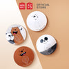 MINISO We Bare Bears Set Gantungan Kait Transparan Dinding yang Kuat Dengan Perekat Tahan Air